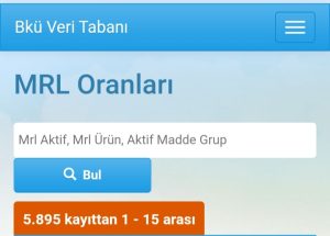 Bitki koruma ürünleri veri tabanı 